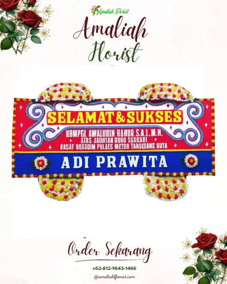 Papan Bunga Ucapan Selamat Jeunieb